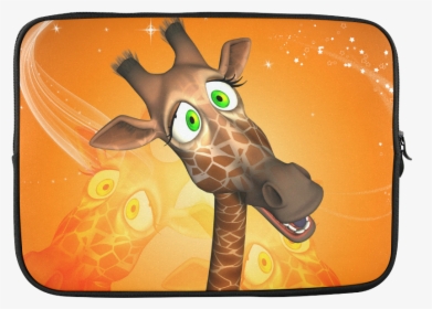 Funny Giraffe Custom Laptop Sleeve 15 - Tableau Sur Verre Acrylique, HD Png Download, Transparent PNG