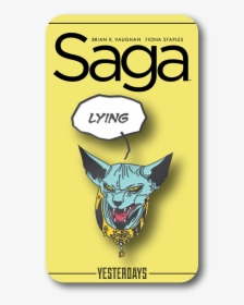 Lying Cat Pin - Cartoon, HD Png Download, Transparent PNG