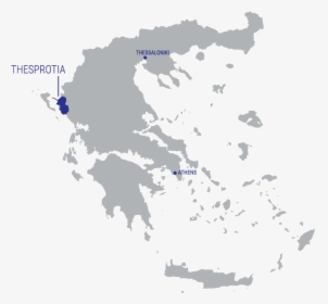 Map Thesprotia - Greekbiostore - Greece Map Vector Free, HD Png Download, Transparent PNG