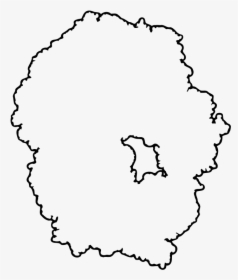 70s Ecoli Ribosome Outline - Ribosome Outline, HD Png Download, Transparent PNG