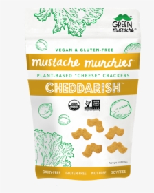 Mustache Munchies Cheddarish - Green Mustache Cheddar, HD Png Download, Transparent PNG