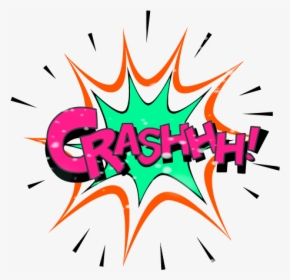 #crash #crash #accident #collision #car # #crashhh - Collision Comic, HD Png Download, Transparent PNG