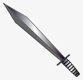 Black, Icon, Outline, Drawing, Silhouette, Fight, White - Medieval Sword Clipart, HD Png Download, Transparent PNG