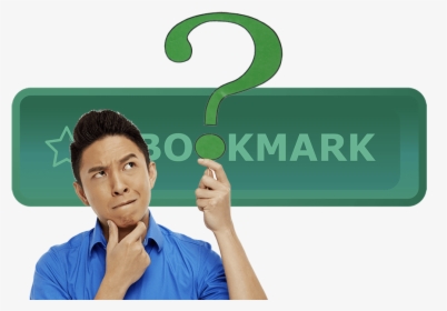 Dude Questioning How To Bookmark - Sign, HD Png Download, Transparent PNG