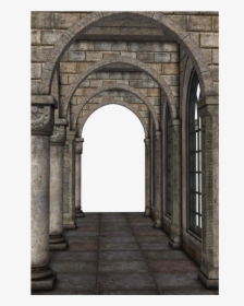 #castle #archway #hallway #hall - Hallway Picture Transparent Background, HD Png Download, Transparent PNG