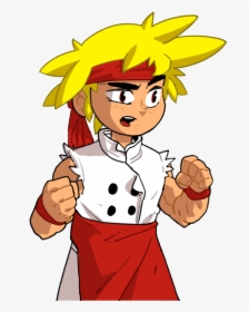 In Game Rendering Of Chef Gogo For Text Boxes And The - Cartoon, HD Png Download, Transparent PNG