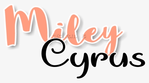 #mileycyrus #png #texto - Calligraphy, Transparent Png, Transparent PNG