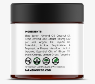 Farmshop Hand Recovery Recovery Rub Dry Cracked Hand - Cbd Ingredients Png, Transparent Png, Transparent PNG