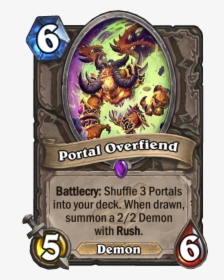 Portal Overfiend - Hearthstone Big Time Racketeer, HD Png Download, Transparent PNG