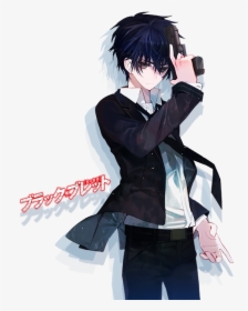 Anime, 91act, Sega, Black Bullet, Dengeki Bunko - Anime Boy Dark Blue Hair, HD Png Download, Transparent PNG