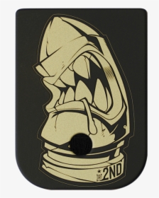 The 2nd Bullet Brass Black Traditional Finish Mag Plate - Emblem, HD Png Download, Transparent PNG