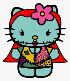 Hellokitty Sally Nightmarebeforechristmas - Hello Kitty Nightmare Before Christmas, HD Png Download, Transparent PNG