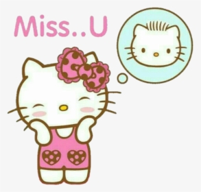 Hellokitty Sanrio Love Missyou Deardaniel Dear Daniel - Hello Kitty Miss You Gif, HD Png Download, Transparent PNG