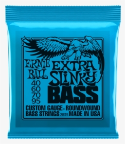 3-pack Ernie Ball 2835 Extra Slinky Electric Bass Strings - Ernie Ball Strings, HD Png Download, Transparent PNG