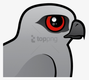 Free Png The Mississippi Kite Is A Medium Sized Bird - Cartoon, Transparent Png, Transparent PNG