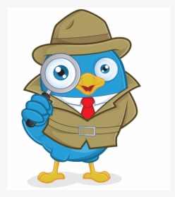 Twitter Detective Square - Bird Detective, HD Png Download, Transparent PNG