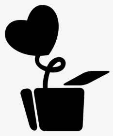 Love Plant With Heart Shaped Leaf In A Pot - Planta De Coração Png, Transparent Png, Transparent PNG