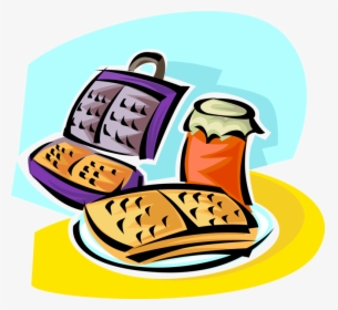 Transparent Breakfast Clipart Png - Waffeleisen Clipart, Png Download, Transparent PNG