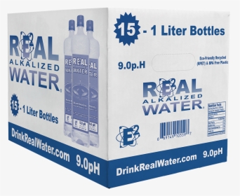 Drink Real Water - Glass Bottle, HD Png Download, Transparent PNG