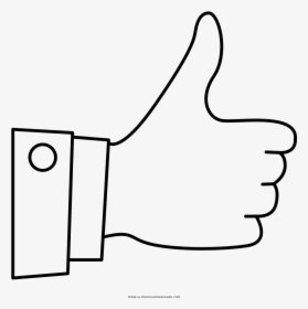 Thumbs Up Coloring Page Residence Ultra Pages For - Thumbs Up Coloring Page, HD Png Download, Transparent PNG
