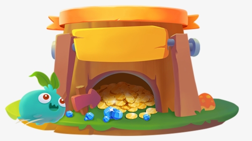 Hand Painted Cartoon Gold Coin Decoration Vector - Playset, HD Png Download, Transparent PNG