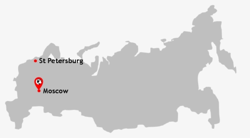 Russia Map Moscow Transparent, HD Png Download, Transparent PNG