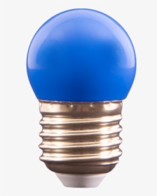 Foco Bombilla Miniatura Globo De Led Azul 1w E27 127v - Fluorescent Lamp, HD Png Download, Transparent PNG