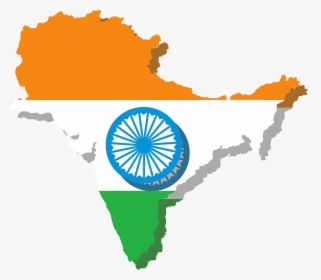 Indian Flag On Country, HD Png Download, Transparent PNG