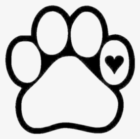 Hank Hound Mix - Paw Clipart Black And White, HD Png Download, Transparent PNG