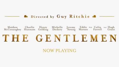 The Gentlemen - Gentlemen Movie Logo Png, Transparent Png, Transparent PNG