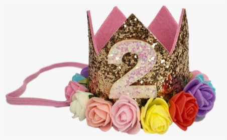 Glitter Glam 2nd Birthday Crowns Headbands - Garden Roses, HD Png Download, Transparent PNG