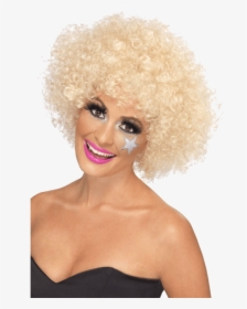 Short Blonde Afro Wig, HD Png Download, Transparent PNG