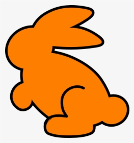 Bunny Clip Art At Clker Com Vector - Orange Bunny Clipart, HD Png Download, Transparent PNG