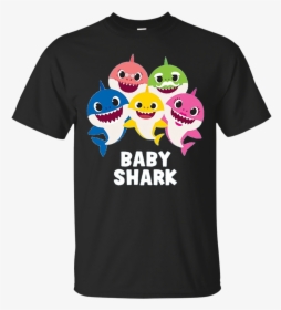 Pinkfong Baby Shark Family T Shirt Hoodie Sweater - T Shirt Baby Shark, HD Png Download, Transparent PNG