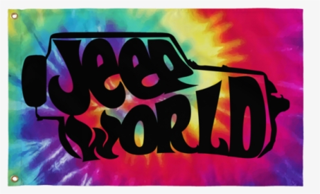 Jeep World Tie-dye Flag - Modern Art, HD Png Download, Transparent PNG