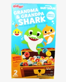 Kelloggs Baby Shark Cereal   Data-zoom //cdn - Mommy And Daddy Shark Cereal, HD Png Download, Transparent PNG
