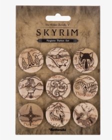 The Elder Scrolls V Skyrim Button Pins Regions - Skyrim, HD Png Download, Transparent PNG
