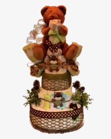Bear Diaper Cake Www - Cake Decorating, HD Png Download, Transparent PNG