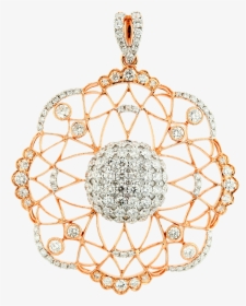 Ethnic Filigree Diamond Pendant - Locket, HD Png Download, Transparent PNG