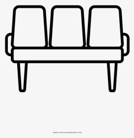 Waiting Room Chairs Coloring Page - Sillas De Sala De Espera Dibujo, HD Png Download, Transparent PNG
