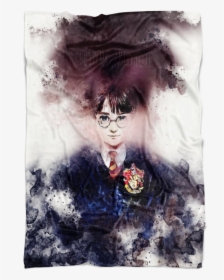 Harry Potter Fleece Blanket Aquarelle White Blanket - Poster, HD Png Download, Transparent PNG