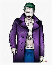 How To Draw The Joker, Suicide Squad - Suicide Squad Joker And Harley Quinn Art Tutorial, HD Png Download, Transparent PNG