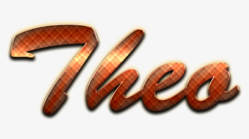 Theo Name Logo Design Png Transparent - Tan, Png Download, Transparent PNG