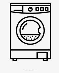 Washing Machine Coloring Page - Circle, HD Png Download, Transparent PNG