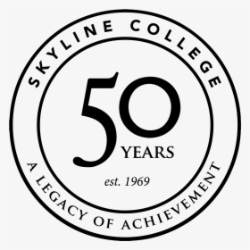 50 Anniversary Logo Black - Circle, HD Png Download, Transparent PNG