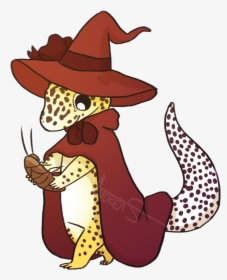 Sticker Commission Of Jesse The Leopard Gecko  ♥ Wizard - Cute Leopard Gecko Drawing, HD Png Download, Transparent PNG
