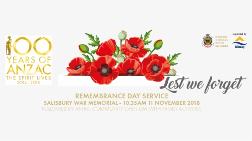 Remembrance Day Discover Salisbury Banner - Remembrance Day 11th November Images Australia, HD Png Download, Transparent PNG