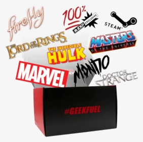 Brands Exploding Out Of Geek Fuel Box - Masters Of The Universe, HD Png Download, Transparent PNG