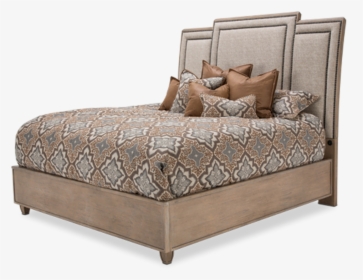 Queen Desert Sand Finish Panel Bed Frame With Headboard - Bed, HD Png Download, Transparent PNG