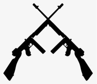 Crossed Gun Silhouette, HD Png Download, Transparent PNG